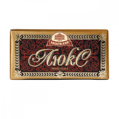 Шоколад Бабаевский Люкс темный, 90 гр.