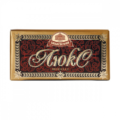 Шоколад Бабаевский Люкс темный, 90 гр.