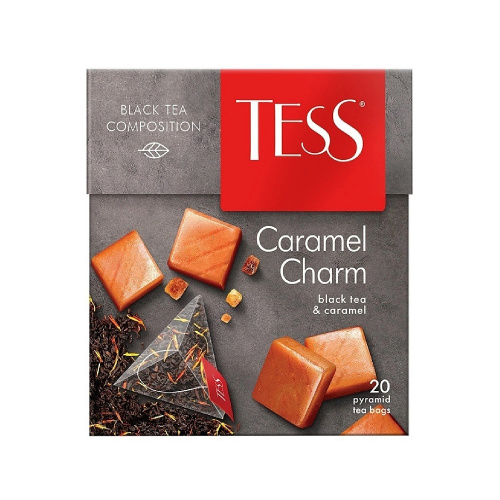 Чай черный Tess Caramel Charm, в пирамидках, 20 шт.