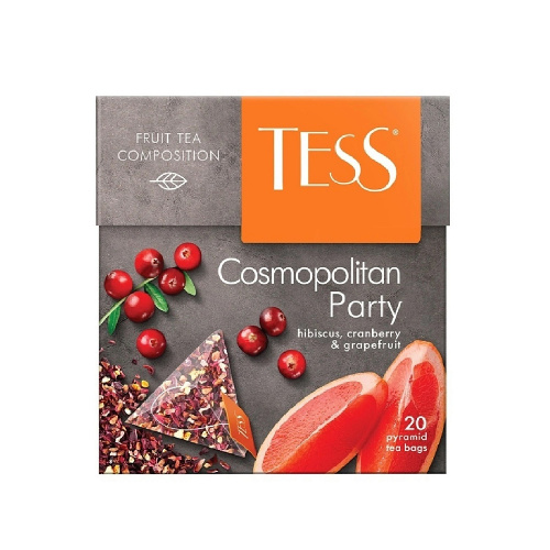 Чай травяной Tess Cosmopolitan Party в пирамидках, 20 шт.