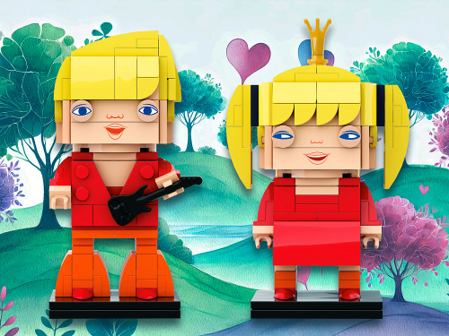 Союзмультфильм AB-1113 Конструктор Бременские музыканты: Трубадур и Принцесса