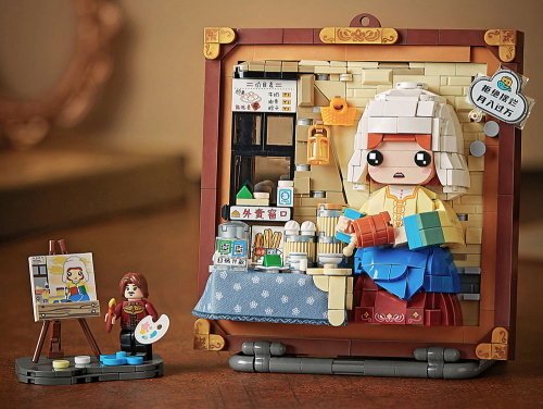 1289_MK Конструктор Девушка с кувшином молока