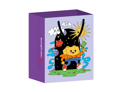 BagM_K_field_MK Пакет подарочный «Кубикоша в поле», 30*40 (m)