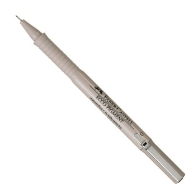 Ручка капиллярная Faber-Castell "Ecco Pigment" 0,8 мм, черный