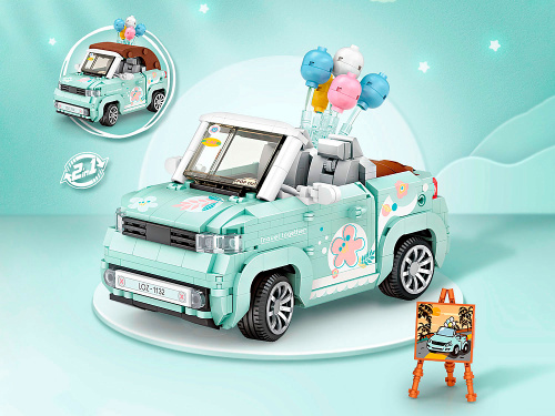 1132_MK Конструктор Мини-кабриолет с шариками