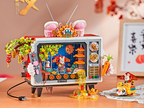 1073_MK Конструктор Кролик в телевизоре