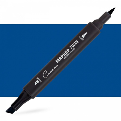 Маркер спиртовой Сонет "TWIN Brush" Неаполитанский синий