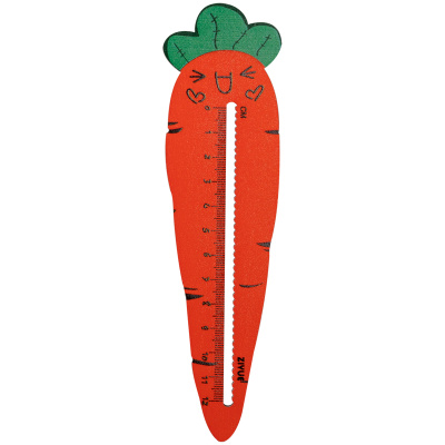 Линейка деревянная MESHU "Carrot" 12 см, европодвес