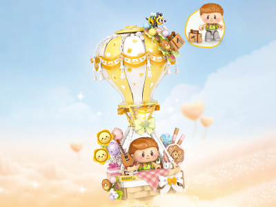 4113_MK Конструктор Полет на желтом воздушном шаре