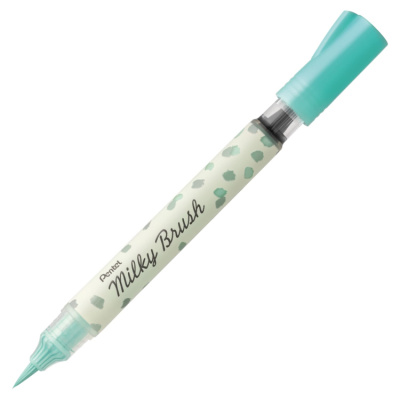 Маркер-кисть Pentel "Milky" 1-10 мм, с кнопкой подкачки чернил в блистере