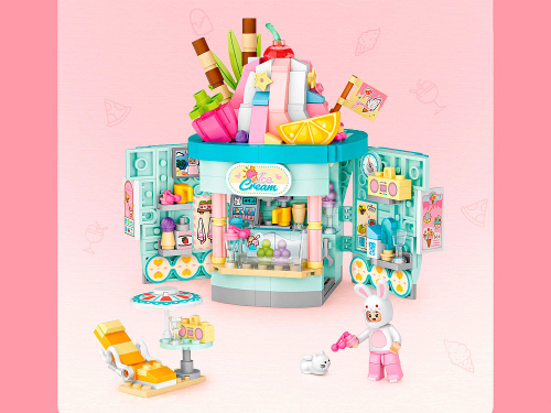 1745_MK Конструктор Ларек с мороженым