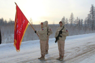 Алданский район Якутии принял эстафету «Знамя Победы» / ЯСИА   