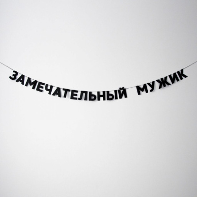 Гирлянда "ЗАМЕЧАТЕЛЬНЫЙ МУЖИК"