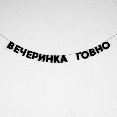 Гирлянда "ВЕЧЕРИНКА ГОВНО"