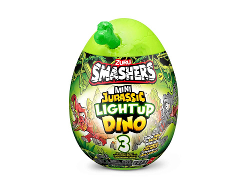 74107 Игрушка Zuru Smashers: Mini Jurassic Light-Up Dino, в ассортименте