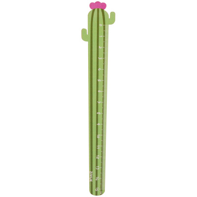 Линейка деревянная MESHU "Cactus" 15 см, ассорти, европодвес