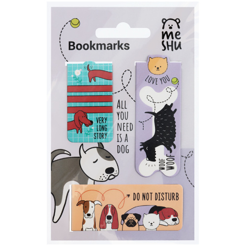 Закладки магнитные для книг MESHU "Best friend" 3 шт