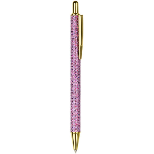Ручка шариковая автоматическая MESHU "Pink shimmer" 1,0 мм, синяя