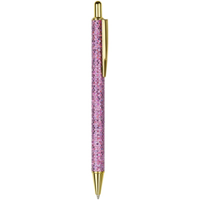 Ручка шариковая автоматическая MESHU "Pink shimmer" 1,0 мм, синяя