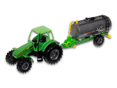 99824W Игрушечная машинка Welly Трактор с цистерной