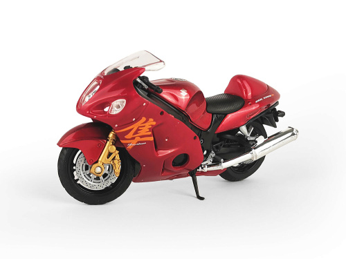 12828PW Игрушечный мотоцикл Welly Suzuki Hayabusa