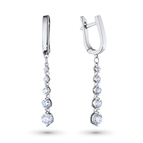 Серьги из белого золота э4712сг09140700
