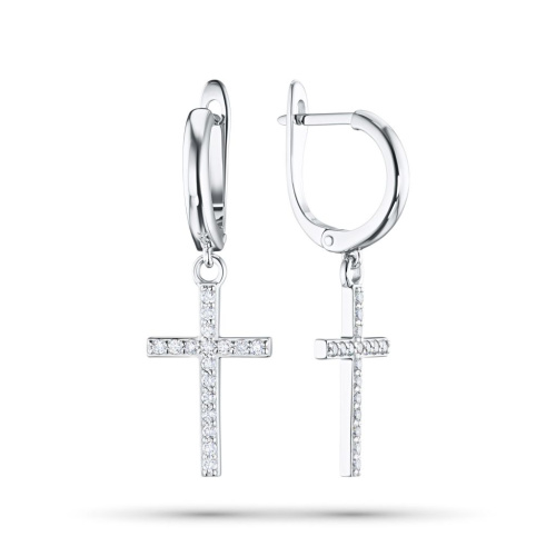 Серьги из белого золота э4712сг02210102
