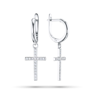 Серьги из белого золота э4712сг02210102