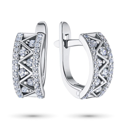 Серьги из белого золота э4712сг10170700