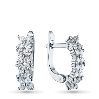 Серьги из белого золота э4712сг07173700