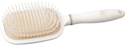 Массажная щетка квадратная "Крем брюле" DEWAL BEAUTY