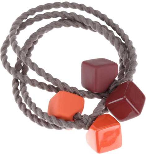 Резинки для волос "Цветные кубики" мини DEWAL BEAUTY