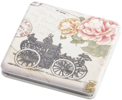 Зеркало карманное квадратное "Классическая мода" DEWAL BEAUTY