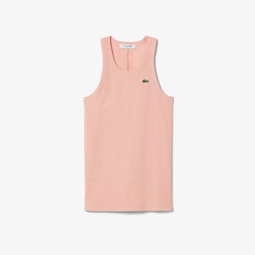Женская облегающая хлопковая майка Lacoste