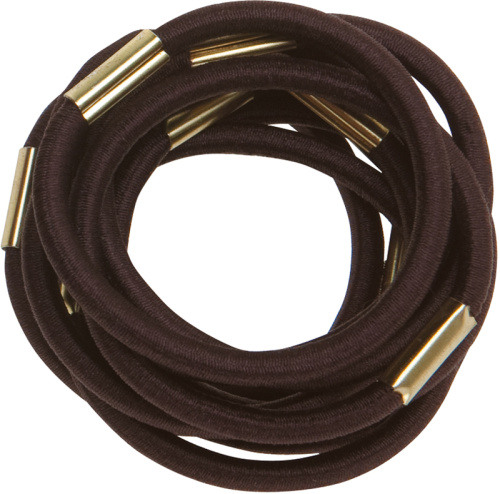 Резинки для волос коричневые DEWAL