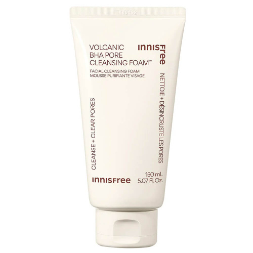 Пенка для умывания с BHA и вулканическим пеплом Innisfree Volcanic BHA Pore Cleansing Foam