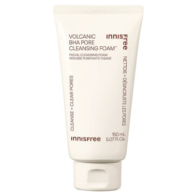 Пенка для умывания с BHA и вулканическим пеплом Innisfree Volcanic BHA Pore Cleansing Foam