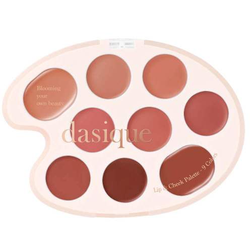 Кремовая палетка для макияжа губ и щёк Dasique Mood Painting Lip & Cheek Palette 01 Warm Coloring