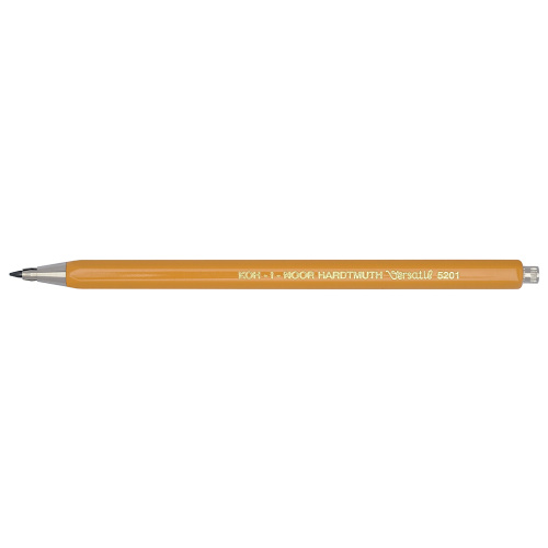 Карандаш цанговый Koh-I-Noor "Versatil" 2 мм, желтый корпус, металл. клип