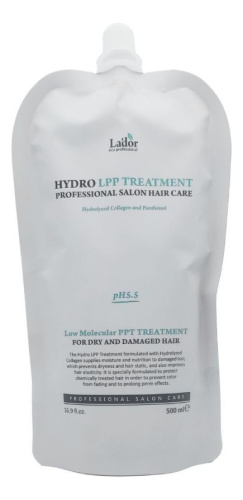 Увлажняющая маска для сухих и поврежденных волос Hydro LPP Treatment: Маска 500мл