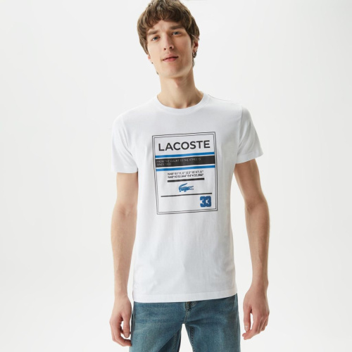 Мужская футболка Lacoste приталенного кроя