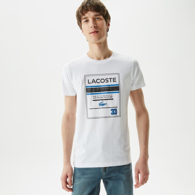 Мужская футболка Lacoste приталенного кроя