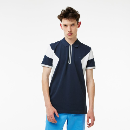 Мужское поло Lacoste стандартного кроя на молнии