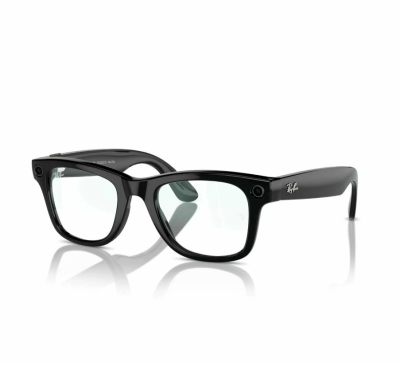 Умные очки Ray-Ban Meta Wayfarer RW4008 S53 (Shiny Black/Clear) (L)