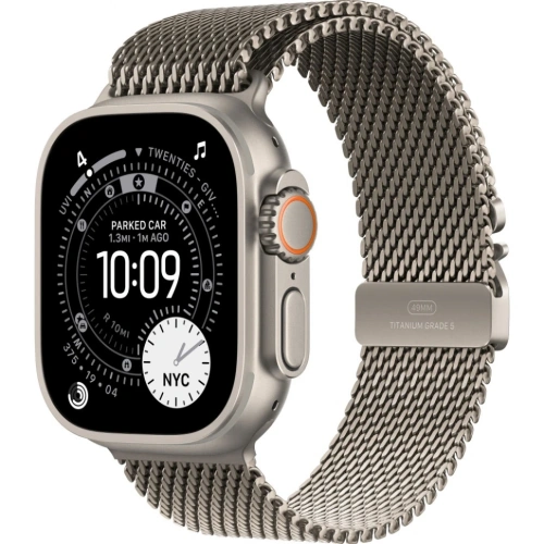 Смарт-часы Apple Watch Ultra 3 49mm Natural Titanium Case with Natural Titanium Milanese Loop (S)