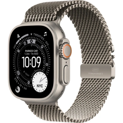 Смарт-часы Apple Watch Ultra 3 49mm Natural Titanium Case with Natural Titanium Milanese Loop (S)