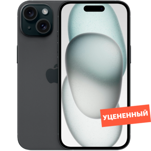 Смартфон Apple iPhone 15 256GB Black уцененный товар (EAC)