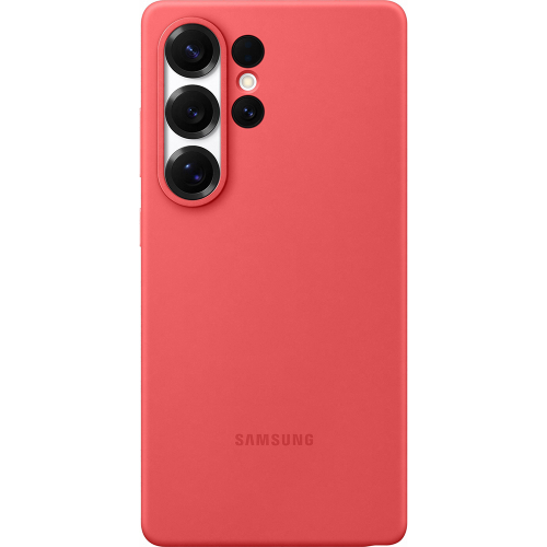 Чехол-крышка Samsung Silicone Case для Galaxy S25 Ultra (EF-PS938CREGRU), силикон, красный