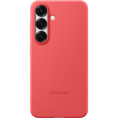 Чехол-крышка Samsung Silicone Case для Galaxy S25, силикон, красный (EF-PS931CREGRU)