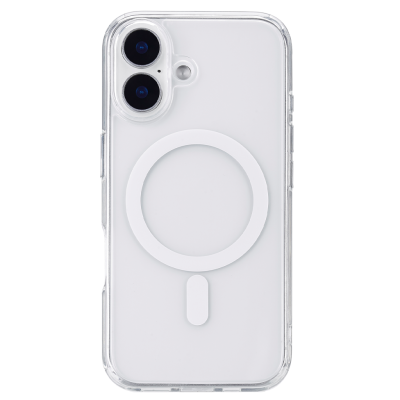 Чехол-крышка Stellarway Case with MagSafe для Apple iPhone 16, силикон, прозрачный